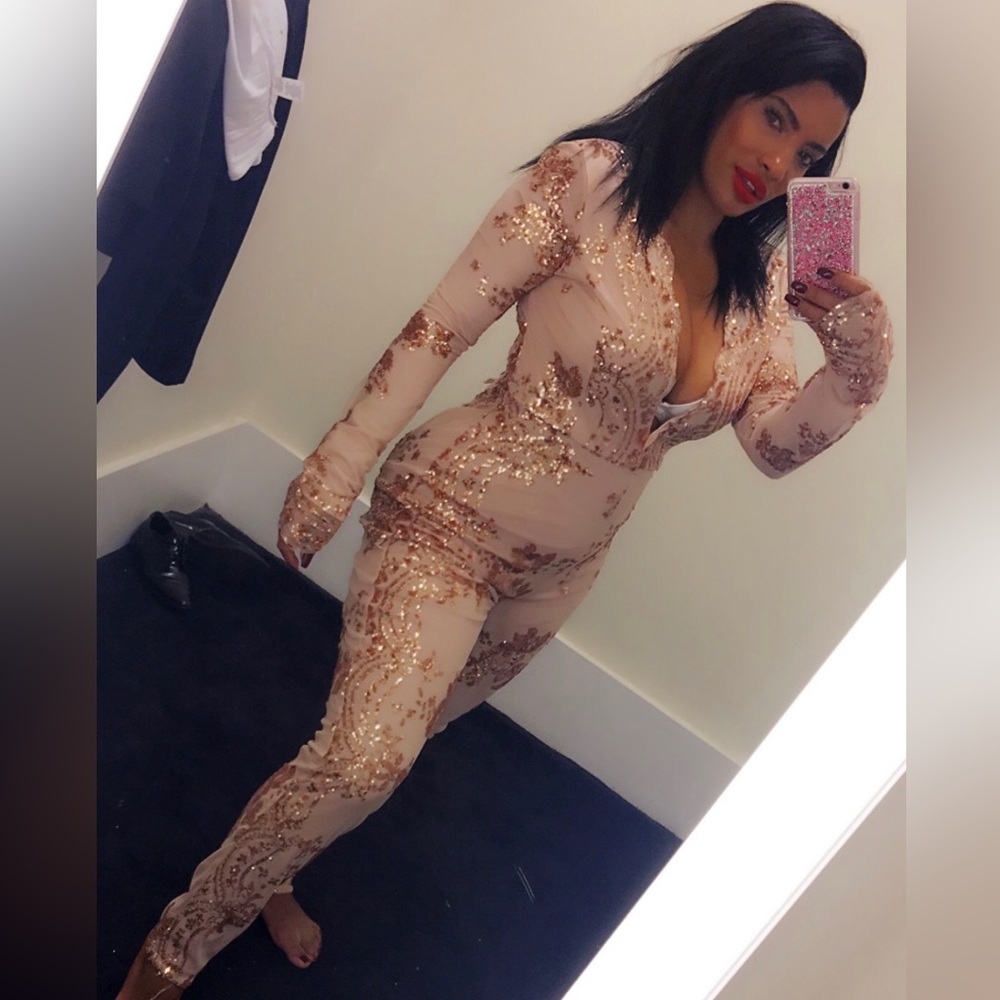 New Long Sleeve Jumpsuit Size M